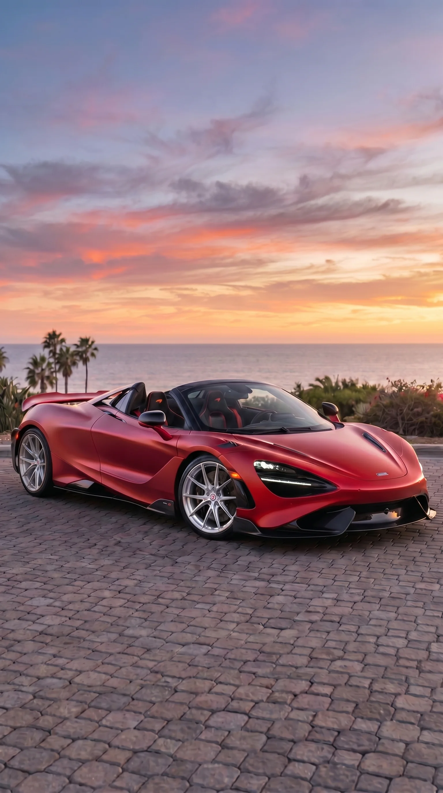 McLaren with HRE P104SC, Brushed Clear finish